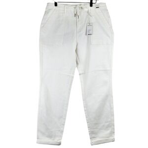 Judy Blue High Waist Jogger Jeans Womens 15/32 White Coastal Casual Stretch